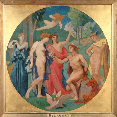 The Judgement of Paris by Jules Elie Delaunay